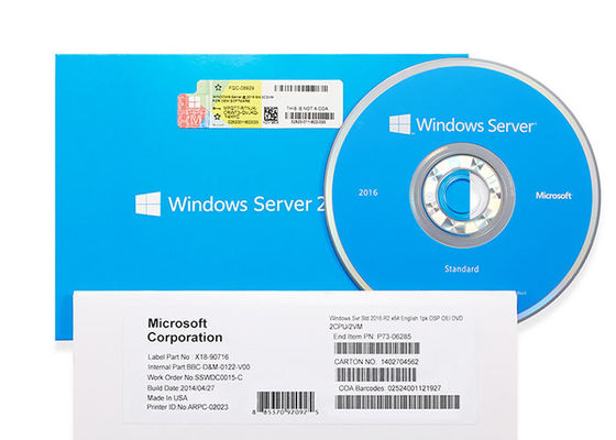 Программная система версии сервера 2016 DVD Windows ключевая многоязычная